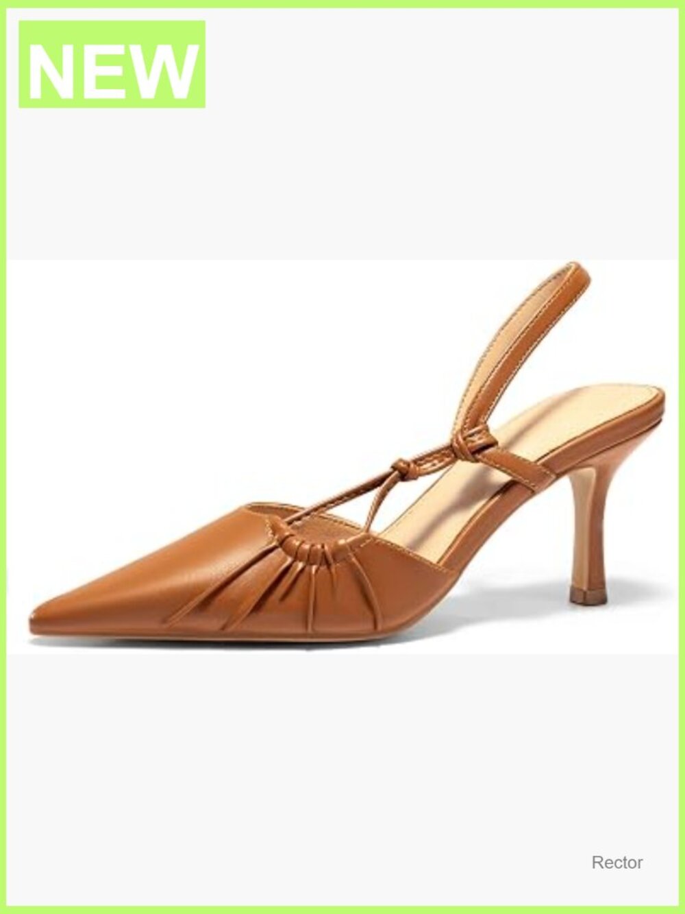 Closed Pointed Toe Kitten Heels Pumps Slingback Dress Shoes